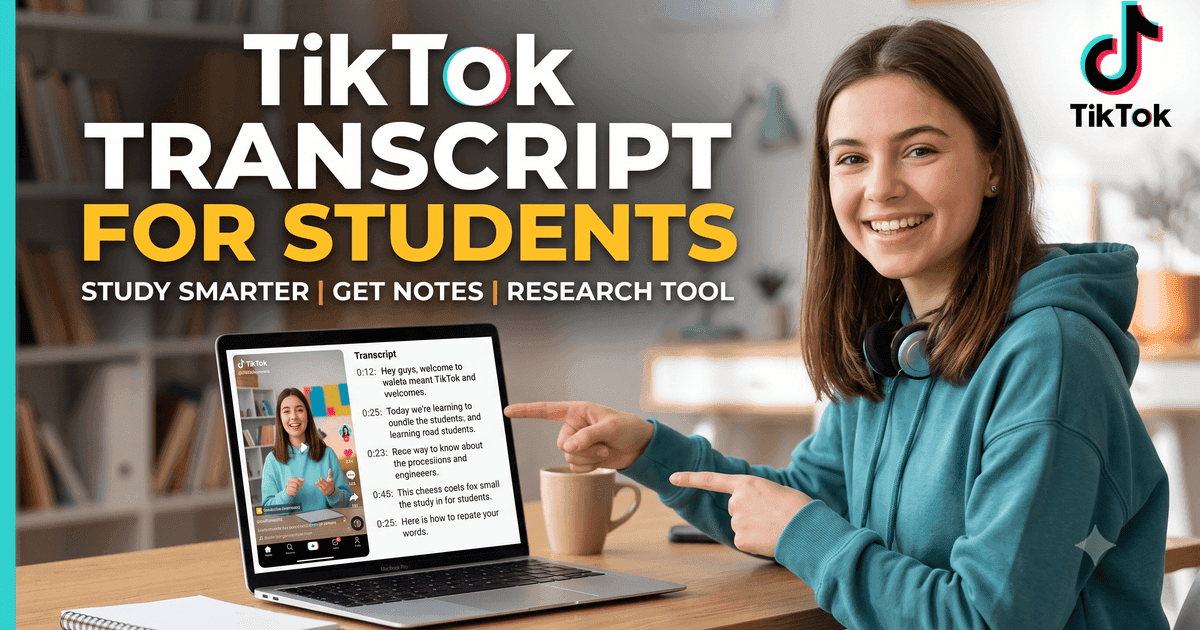 TikTok Transcript for Students
